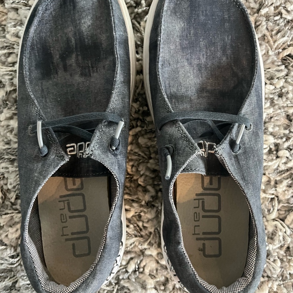 Woman’s Hey Dude Gray Loafers